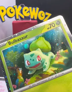 HD🌀Swirl Pokemon 151 Bulbasaur SVP046 Black Star Promo HD Rare NM - Image 3