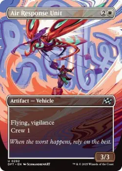 Air Response Unit (Borderless) -Foil Near Mint MTG Aetherdrift - Image 1