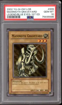 Yu-Gi-Oh LOB BEWD 1st Edition Mammoth Graveyard LOB-009 PSA 10 GEM MINT YuGiOh - Image 1