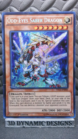 | Yugioh Odd-Eyes Saber Dragon YS15-ENF00 1st Edition Secret Rare HP 🔥 | - Image 1