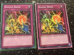 Yugioh 2x Raigeki Break LCYW Super Rare Unlimited! NM/VLP - Image 1