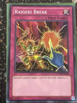 Yugioh 2x Raigeki Break LCYW Super Rare Unlimited! NM/VLP - Image 2