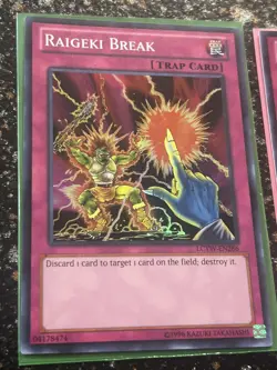 Yugioh 2x Raigeki Break LCYW Super Rare Unlimited! NM/VLP - Image 3