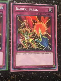Yugioh 2x Raigeki Break LCYW Super Rare Unlimited! NM/VLP - Image 5