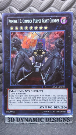 | Yugioh Number 15: Gimmick Puppet Giant Grinder NUMH-EN027 Secret Rare PL 🔥 | - Image 1