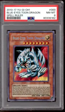 Yu-Gi-Oh Spell Ruler Blue-Eyes Toon Dragon SPL-000 PSA 8 YuGiOh - Image 1
