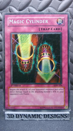 | Yugioh Magic Cylinder LON-104 1st Edition Secret Rare Labyrinth DMG 🔥 | - Image 1