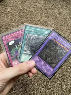 Yugioh 3 Card Lot Of Ultimate Rares. Ancient Gear/Twister/D.D Trap Hole - Image 1