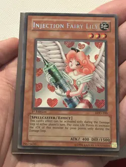 Yugioh Injection Fairy Lilly LOD 1st Edition Secret Rare! - Image 1