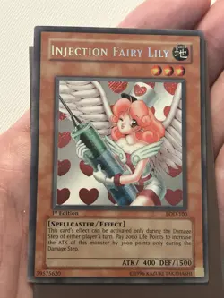 Yugioh Injection Fairy Lilly LOD 1st Edition Secret Rare! - Image 2