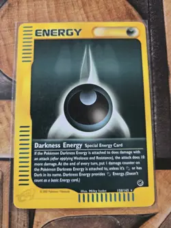 Pokemon Darkness Energy 158/165 Expedition Base Set, Rare Card 2002 LP - Image 1