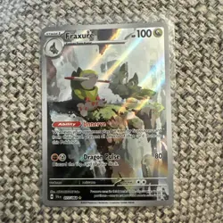 POKEMON TCG: FRAXURE 077/064 SHROUDED FABLE ILLUSTRATION RARE CARD NM - Image 1