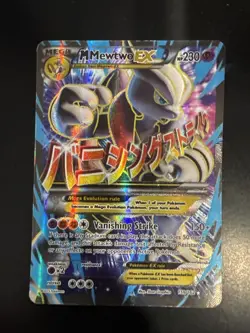 Pokemon XY Breakthrough M Mega Mewtwo EX Full Art Card 159/162 - Image 1