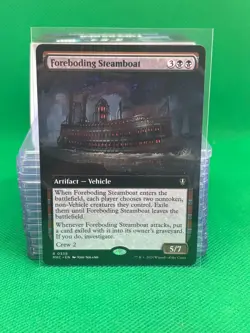 MTG - FOREBODING STEAMBOAT - EXTENDED ART - Karlov Manor Commander (R) - Image 1