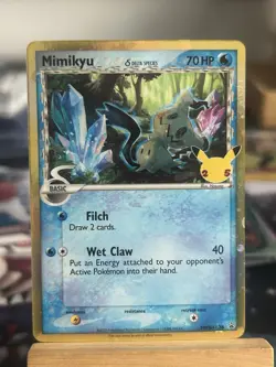 Pokemon Celebrations Sword & Shield Mimikyu Delta Species SWSH 136 Promo Card - Image 1