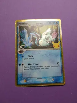 Pokemon Celebrations Sword & Shield Mimikyu Delta Species SWSH 136 Promo Card - Image 1