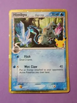 Pokemon Celebrations Sword & Shield Mimikyu Delta Species SWSH 136 Promo Card - Image 2