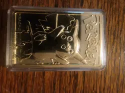 Lot of 5 Vintage 1999 Nintendo 23K Gold Plated Pokemon Trading Cards Pikachu - Image 5