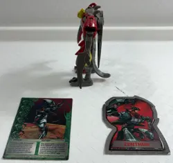 Complete Bakugan Mechtanium Surge Mechtogan Pyrus Zenthon 180G With Both Cards! - Image 2