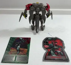 Complete Bakugan Mechtanium Surge Mechtogan Pyrus Zenthon 180G With Both Cards! - Image 3