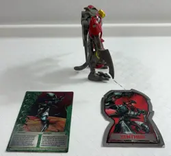 Complete Bakugan Mechtanium Surge Mechtogan Pyrus Zenthon 180G With Both Cards! - Image 4