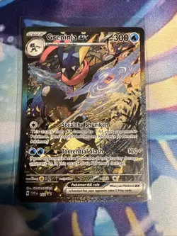 Greninja ex SIR SVP 132 Shrouded Fable Black Star Promo Pokemon Card English - Image 1