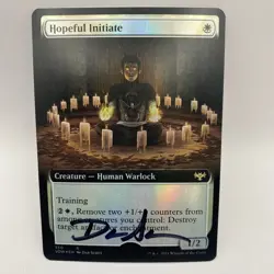 Hopeful Initiate Card Signed By Dan Scott MTG Artist Proof - Image 1
