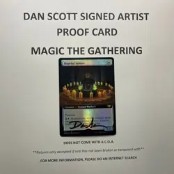 Hopeful Initiate Card Signed By Dan Scott MTG Artist Proof - Image 5