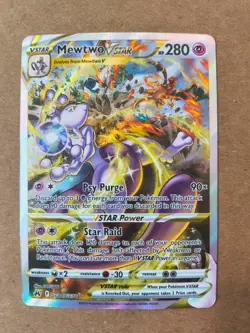 Mewtwo VSTAR GG44/GG70 Crown Zenith: Galarian Gallery Holo Pokemon Card - Image 2