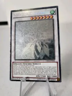 Clear Wing Synchro Dragon CROS-EN046 *DMG* 1st Ed Ghost Rare Yugioh Card - Image 2