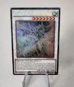 Clear Wing Synchro Dragon CROS-EN046 *DMG* 1st Ed Ghost Rare Yugioh Card - Image 3