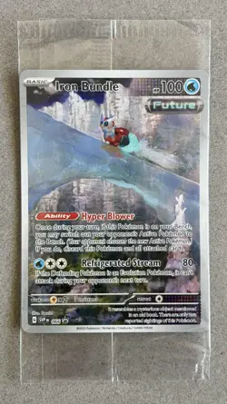 Pokemon Sealed Iron Bundle 66 SV Scarlet Violet Promo Card Black Star Rare Holo - Image 1