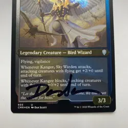 Kangee Sky Warden Card Signed By Dan Scott MTG Artist Proof - Image 2