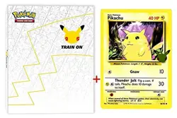Pokemon 25th Anniversary First Partner Collector's Binder Jumbo Cards + Pikachu - Image 1