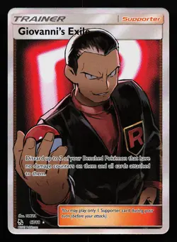 Giovanni's Exile 67/68 Ultra Rare Hidden Fates Pokemon Card - Image 1