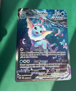 JUMBO Oversized Vaporeon VMAX Card Alt Art SWSH182 Pokemon Premium Collection NM - Image 1