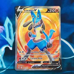 Lucario v - SWSH213 - Full Art Ultra Rare Black Star Promo - Pokemon Card - NM - Image 1