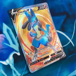 Lucario v - SWSH213 - Full Art Ultra Rare Black Star Promo - Pokemon Card - NM - Image 3