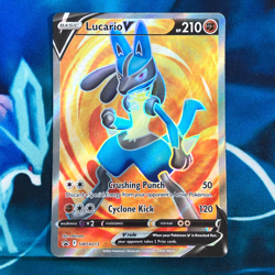Lucario v - SWSH213 - Full Art Ultra Rare Black Star Promo - Pokemon Card - NM - Image 1