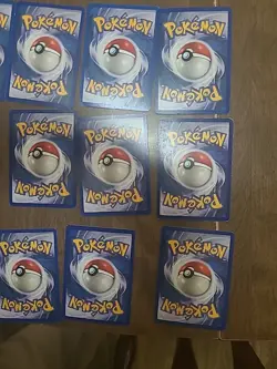 Mostly Damaged And Heavily Played Vintage Pokemon Card Lot - Image 2