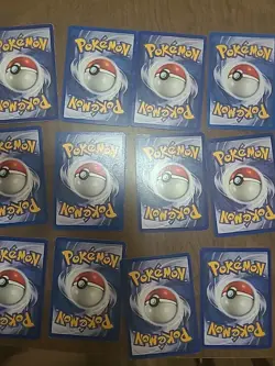 Mostly Damaged And Heavily Played Vintage Pokemon Card Lot - Image 3
