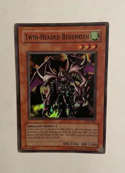 Yu-Gi-Oh Card Holo TWIN HEADED BEHEMOTH - LOD-063 - Super Rare - MP - Image 4