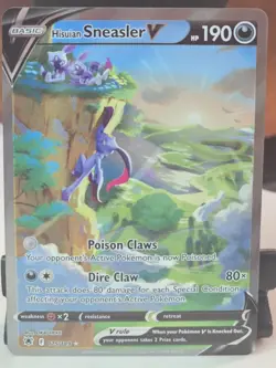 Hisuian Sneasler V 175/189 Astral Radiance SWSH10 Holo Rare Pokemon card - Image 1