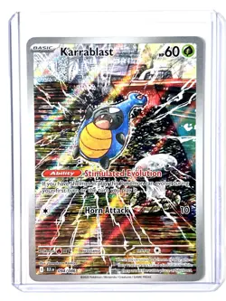 Karrablast 094/086 Illustration Rare IR Holo Black Bolt English Pokemon TCG Card - Image 1