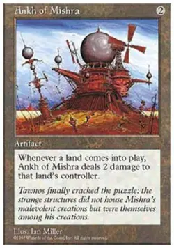 MTG English Ankh of Mishra NM Normal 5th Edition - Image 1