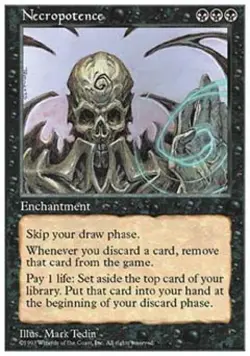 MTG English Necropotence NM Normal 5th Edition - Image 1