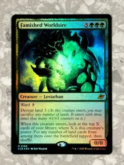 Famished Worldsire 182 FOIL MTG Edge of Eternities NM X1 - Image 1