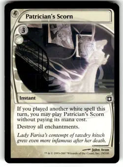 Patrician's Scorn Future Sight Regular MTG - Image 1