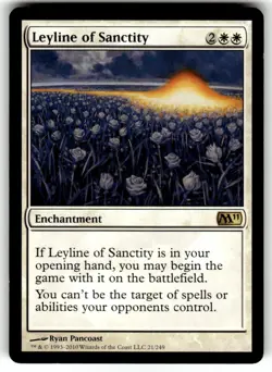 Core Set 2011 Magic: The Gathering Leyline of Sanctity MTG - Image 1