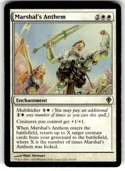 Marshal's Anthem Worldwake Regular MTG - Image 1